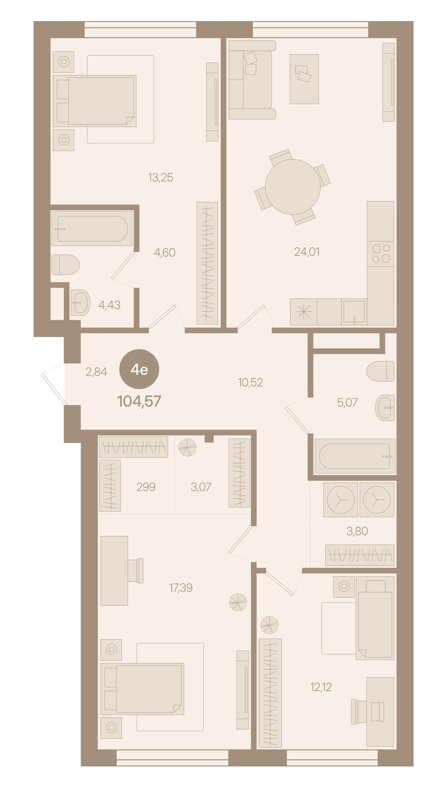Евро 4 · 104,57 м²