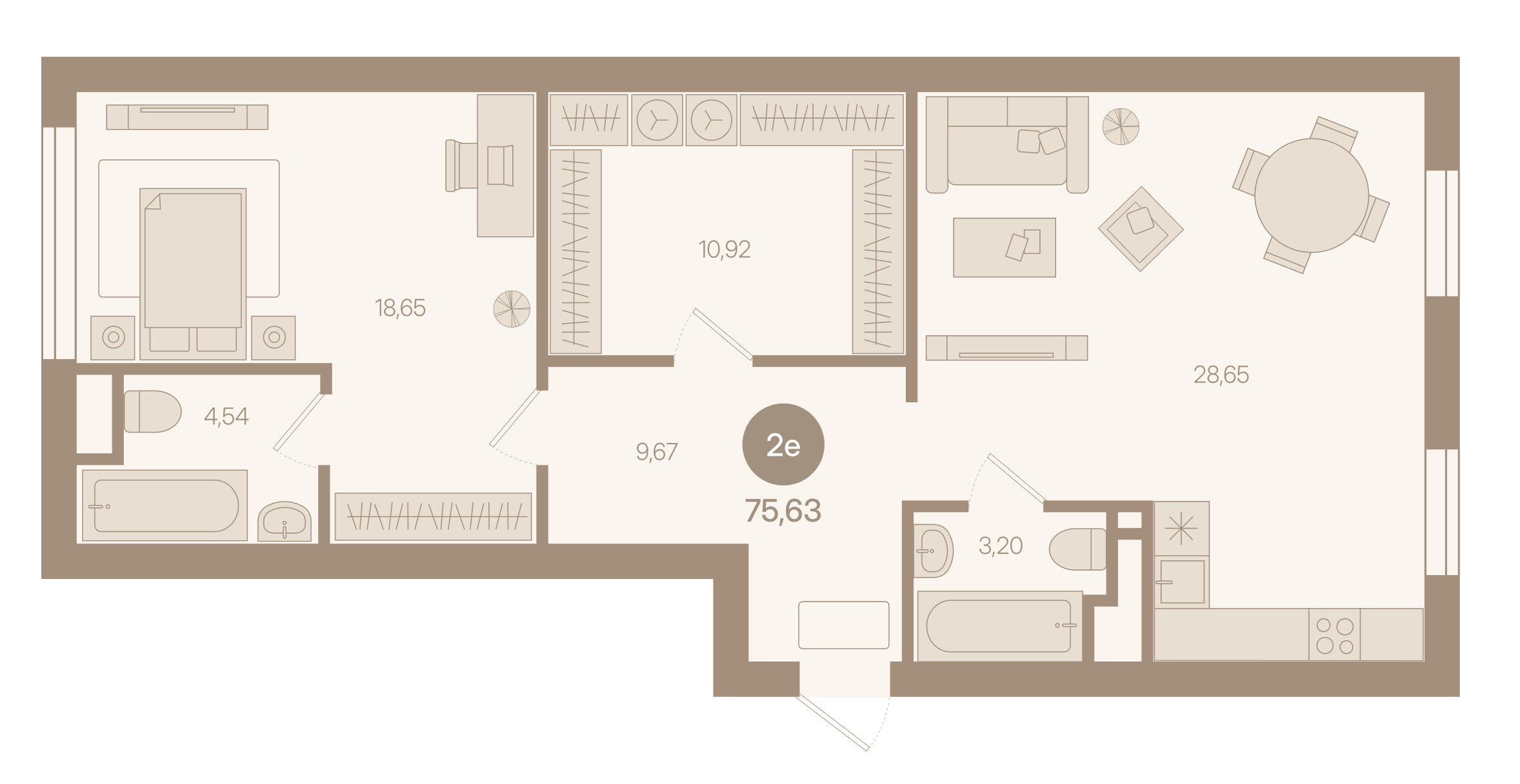 Евро 2 · 75,63 м²